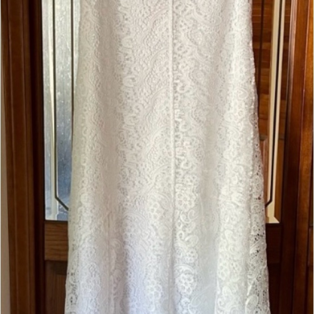 Soft Surroundings White Madelyn Lace Maxi Dress Size 4 - Picture 2 of 5